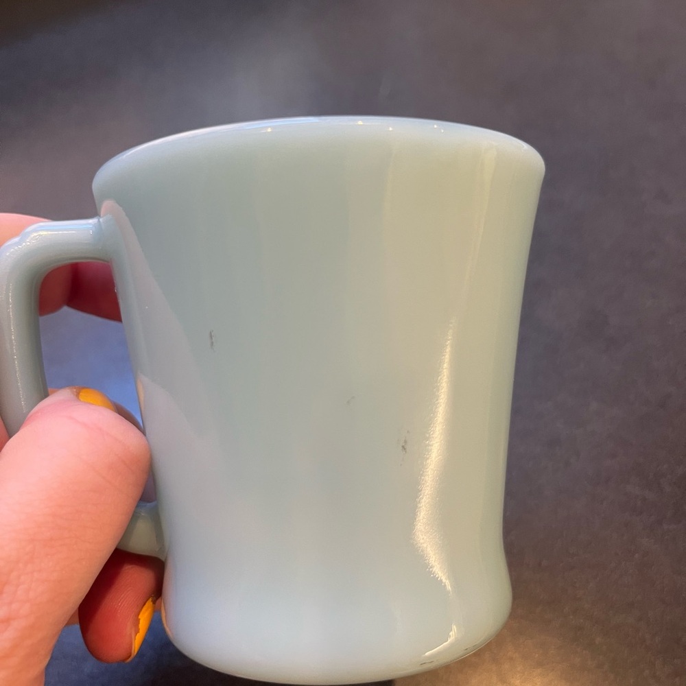 Fire King Turquoise Mug - Picture 3 of 6